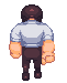 Walking back animation